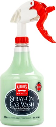 Picture of Griot's Garage Spray-On Car Wash for Vehicle Cleaning and Detailing, Rinseless and Waterless, No Hose and Bucket Needed, With Carnauba Wax Protection, 11065, 35oz