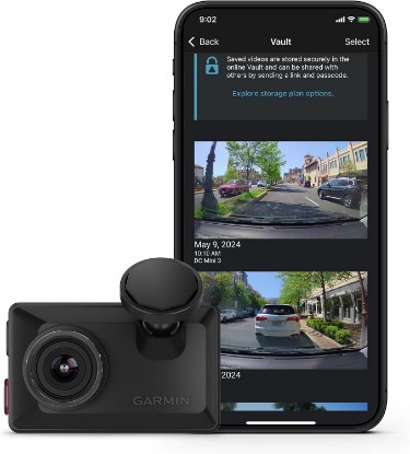 صورة Garmin Dash Cam™ X310, Compact 4k Ultra HD Dash Cam | Records 4k Ultra HD Video with a 140-Degree Field of View, Compact Size & 2.4" Touchscreen Display, Voice Control
