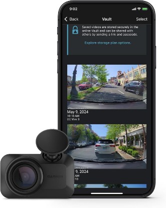 صورة Garmin Dash Cam™ Mini 3, Ultracompact 1080p HD Dash Cam | Records 1080P HD Video with a 140-Degree Field of View, Ultracompact & Key-Sized Dash Cam, Voice Control