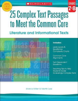 Picture of 25 Complex Text Passages to Meet the Common Core: Literature and Informational Texts: Grades 7–8