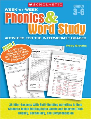 Picture of Scholastic Week By Week Phonics and Word Study for the Intermediate Grades, Grades 3-6