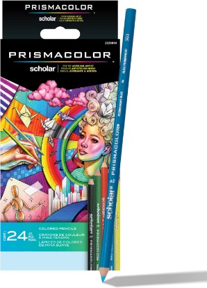 Picture of Prismacolor Scholar Colored Pencils, Assorted Colors, 24 Count - Perfect for Sketching, Drawing, Coloring