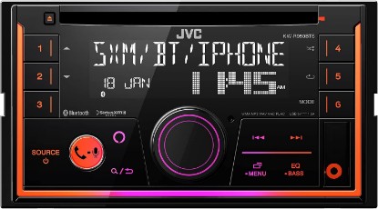 Picture of JVC KW-R950BTS Bluetooth Car Stereo Receiver with USB Port – LCD Display - AM/FM Radio - MP3 Player - Double DIN – 13-Band EQ (Black)