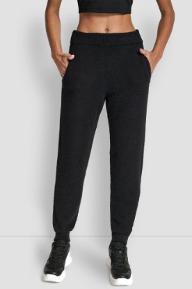 FEATHER YARN JOGGER WITH POCKETS AND TONAL LOGO VIEW 1