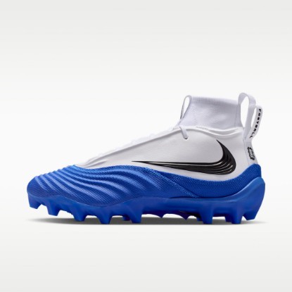 Nike Alpha Menace 5 Pro Men's Football Cleats - White/Hyper Royal