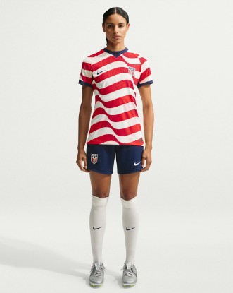 USMNT 2026 Stadium Home Women's Nike Dri-FIT Soccer Replica Shorts - Midnight Navy/Sail