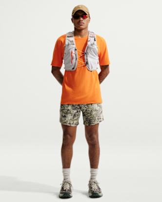 ACG "Chamo Camo"  Men's 6" Brief-Lined Trail Running Shorts - Sequoia/Light Army/Summit White