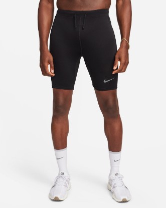 Nike Fast Men's Dri-FIT Brief-Lined Running 1/2-Length Tights - Black