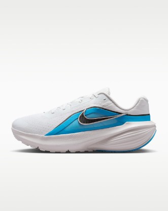 Nike Downshifter 14 Men's Road Running Shoe - Off White/Light Current Blue/Vast Grey/Black