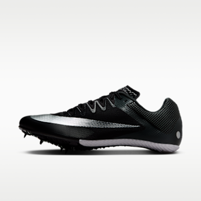 Nike Zoom Rival Sprint Track & Field Sprinting Spikes - Black/Black/Metallic Silver