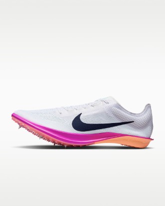 Nike Dragonfly 2 Track & Field Distance Spikes - White/Hyper Turquoise/Fire Pink/Obsidian