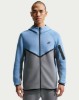 Nike Tech Men's Fleece Windrunner Full-Zip Jacket - Work Blue/Cool Grey/Black