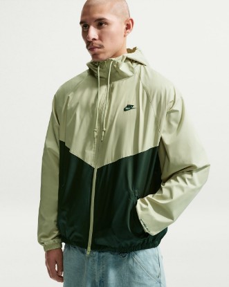 Nike Windrunner Men's Lined Jacket - Olive Aura/Fir/Fir
