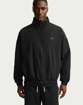 Nike Standard Issue Men's Nike Dri-FIT Woven Basketball Jacket - Black/Pale Ivory/Pale Ivory
