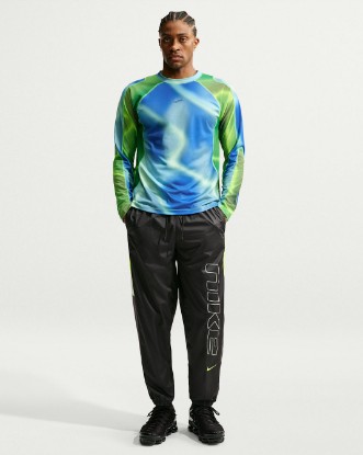 Nike Sportswear Windrunner Men's Lined Pants - Black/Iron Grey/Volt