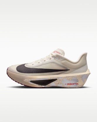 Nike Zoom Fly 6 Men's Road Racing Shoes - Sail/Moon Particle/Phantom/University Red