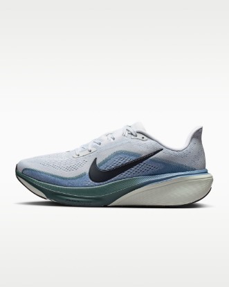 Nike Pegasus 42 Men's Road Running Shoes - Pure Platinum/Work Blue/Mineral Slate/Dark Obsidian