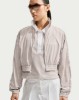 Nike Sportswear Women's Cropped Lace Track Jacket - Cream II/Cream II/White