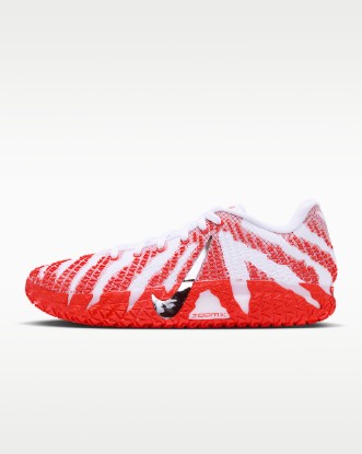 Ja 3 Basketball Shoes - White/Team Orange/Metallic Silver