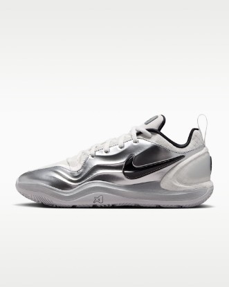A'Two "Mirrored" A'ja Wilson Basketball Shoes - Summit White/Metallic Silver/Black