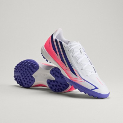 White F50 Hyperfast League Turf Soccer Cleats