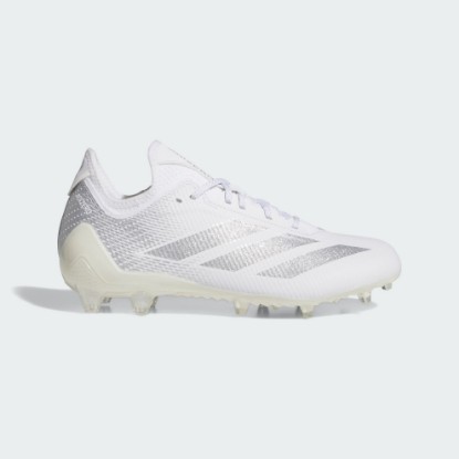 White Adizero Electric.1 II Football Cleats