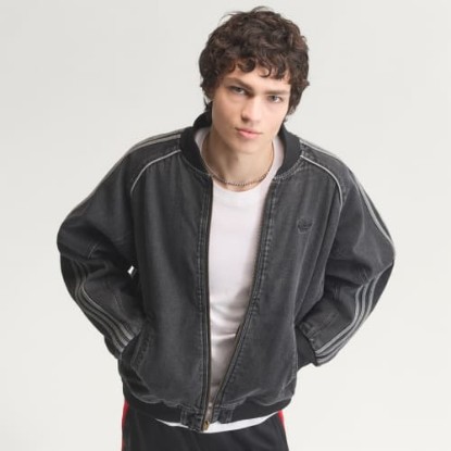 SST DENIM TRACK TOP