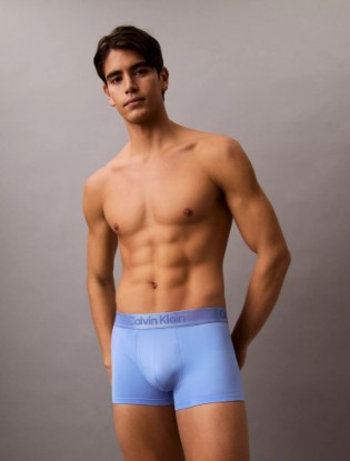 Picture of Calvin Klein Microfiber Tech Low Rise Trunk Glacier