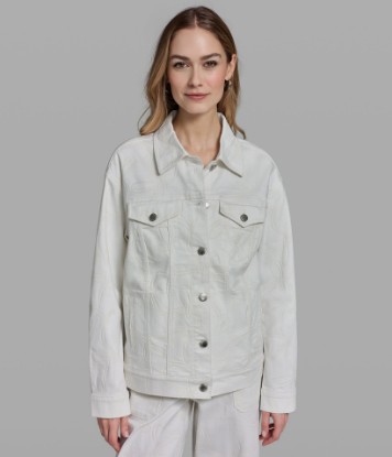 صورة BOW JACQUARD DENIM JACKET