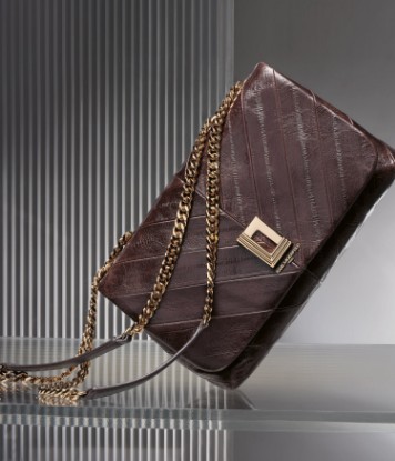 صورة LAFAYETTE CHEVRON EEL SHOULDER BAG