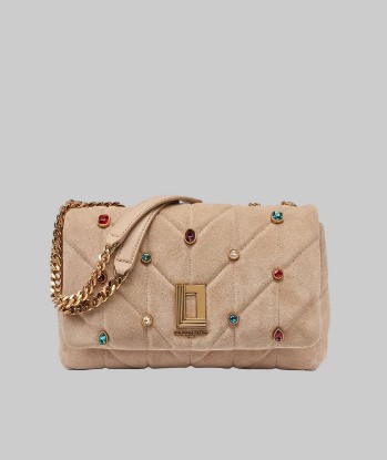 صورة LAFAYETTE SUEDE SHOULDER WITH GEMS