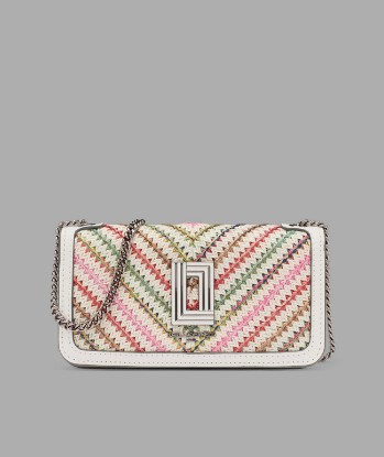 صورة KOSETTE CHEVRON RAFFIA SHOULDER BAG
