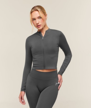 Everyday Seamless Zip Tracktop - View 1