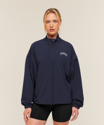 College Crest Graphic Track Jacket - View 1