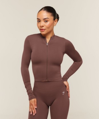 Everyday Seamless Zip Tracktop - View 1
