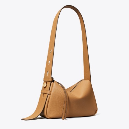 Tory Burch designer shoulder bags Small Romy Shoulder Bag in Tiramisu angle