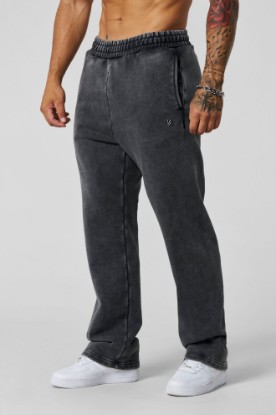 2068 - Elevated Essentials - Straight Sweats— premium heavyweight cotton with a tailored, comfortable silhouette and minimal “Elevated” logo for versatile everyday wear in Grey Wash