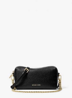 Bryant Small Pebbled Leather Crossbody Bag in BLACK | Michael Kors