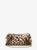 Bryant Small Leopard Print Calf Hair Convertible Crossbody Bag in BURNT KHAKI | Michael Kors