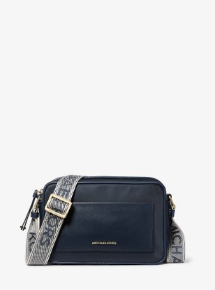 صورة Grand sac à bandoulière Jet Set en gabardine de nylon en BLEU MARINE
